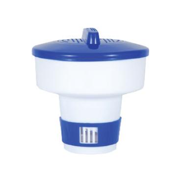 [77-BLUE-PBH] Floating 7” chlorine dispenser for 3” tablets, ACM77
