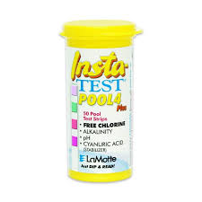 [49-3032] POOL 4 PLUS (Free Chlorine, Total Alkalinity, PH, Cyanuric Acid) Test Strip